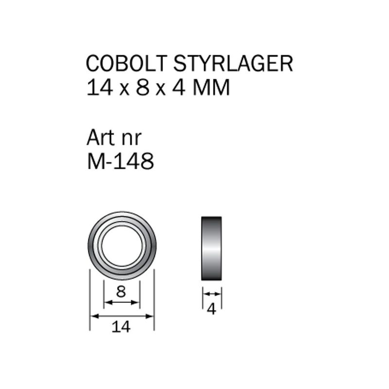 Cobolt Kullager M-148 14x8x4 mm