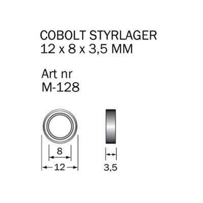 Cobolt Kullager M-128 12x8x3,5 mm