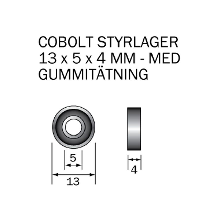 Cobolt Kullager M-135X 13x5x4 mm
