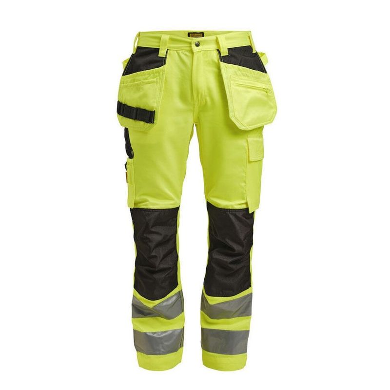 Jobman Varsel Hantverksbyxa 2377 Klass 2 Gul/Svart C58