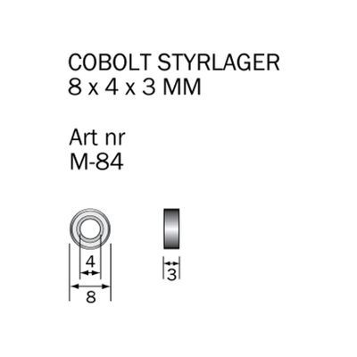 Cobolt Kullager M-84 8x4x3 mm