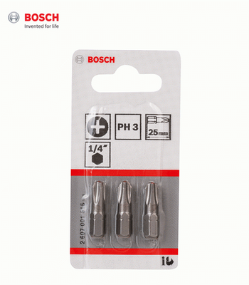 Bosch Bits PZ1-PZ3 25mm (3-P)