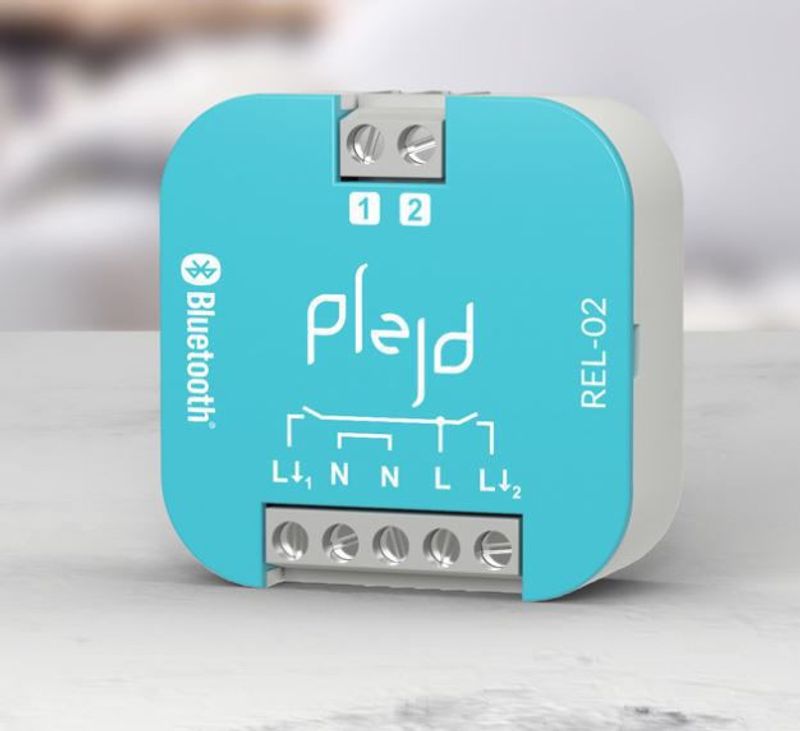 Plejd Kronrelä 2x 1/0 max 16A bluetooth REL-02-A