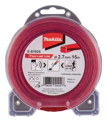 Makita E-01828 Trimmertråd Four-Leaf 2,7mmx15m