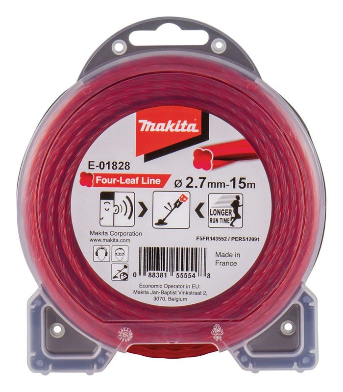 Makita E-01828 Trimmertråd Four-Leaf 2,7mmx15m