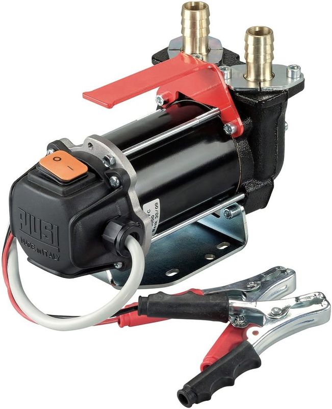 Piusi pumpmotor BP3000 12V 50 l/min utlopp uppåt