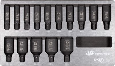 Ingersoll Rand långhylsa mm 15 delar dxs hylsset