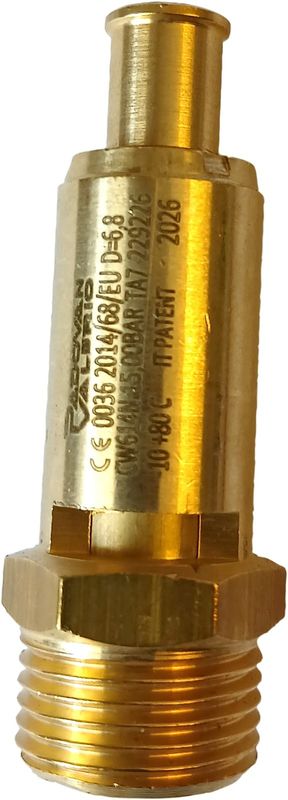 Gelins-KGK säkerhetsventil 3/8" 15 bar