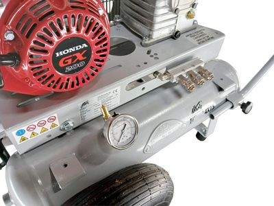 Gelins-KGK kompressor bensin 4X15 8 hk 2X11L 10 bar K18C Honda GX200