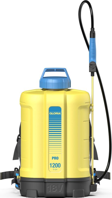 Gloria ryggspruta pro 1200 li-on 12 liter utan batteri
