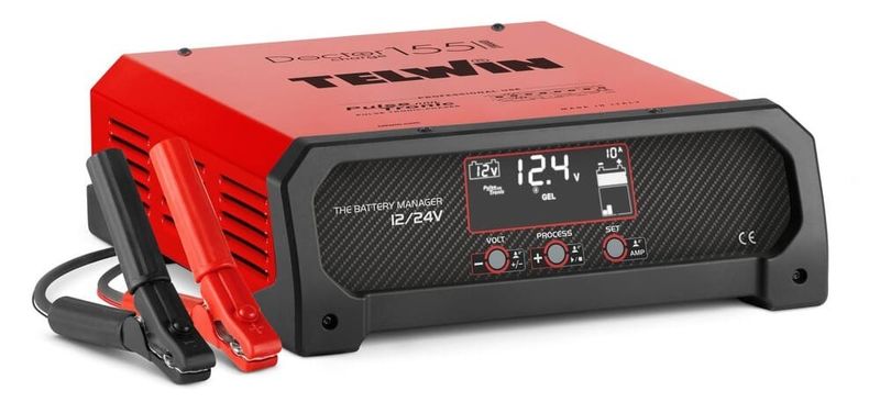 Telwin batteriladda doctor charge 155 12/16/24V helautomat connect