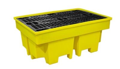Indusafe spilloljeuppsamlare för 2 fat polyeten volym 230 liter