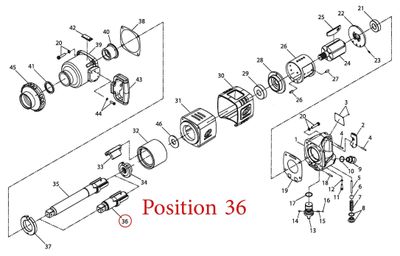 Ingersoll Rand drivtapp 631S-726 1" 631 l
