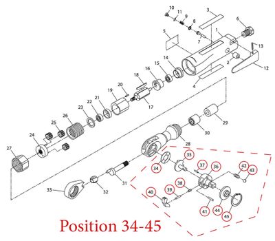 Ingersoll Rand spärrhuvud kit 170-TRK1