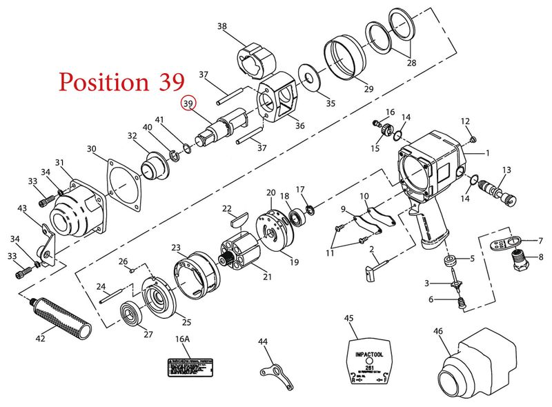 Ingersoll Rand drivtapp 1710-A626A 3/4"