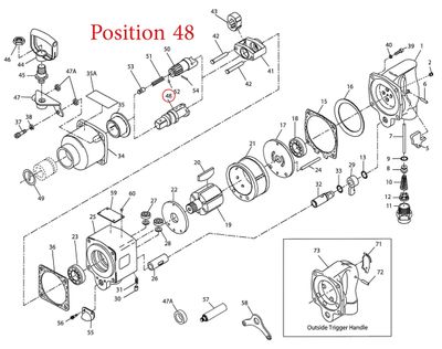 Ingersoll Rand drivtapp 1712-726 1" 280EU 290EU