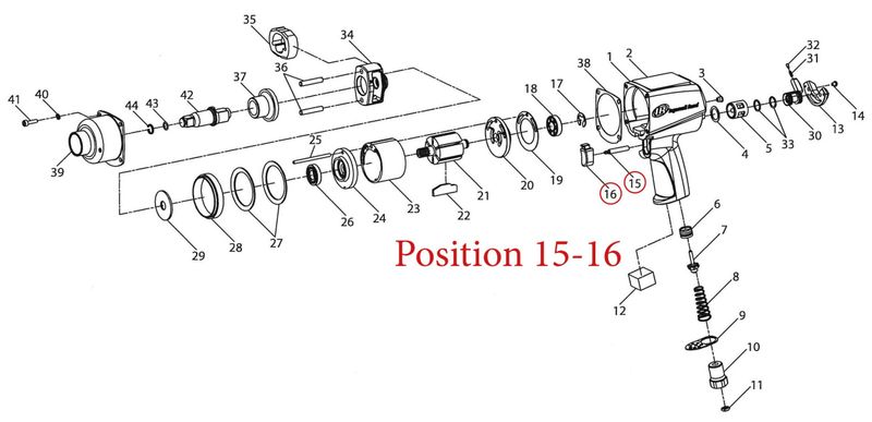 Ingersoll Rand avtryckare kit 236-A93