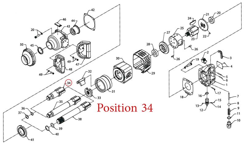 Ingersoll Rand drivtapp 285B-A726 1" 285B