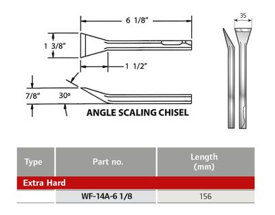 Ingersoll Rand mejsel WF-14A-6 1/8