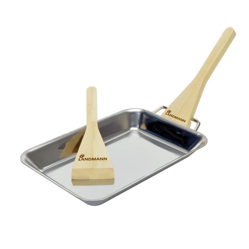 Landmann 2-pack rostritt grillpanneset 12x18 cm