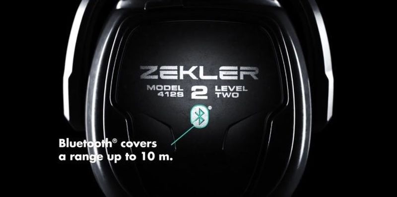 Zekler 412SH Hörselkåpa Hjälmfäste Bluetooth