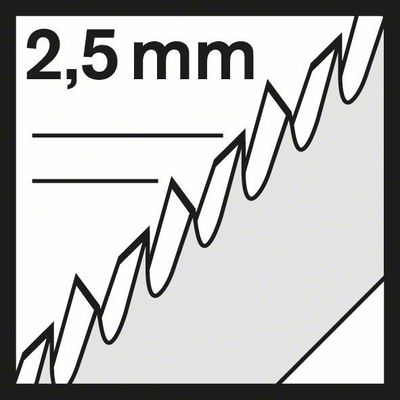 Bosch Sticksågsblad  5-P Mjuka träslag (T301BCP)