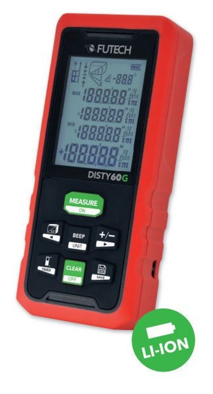 Futech Avståndsmätare Disty 60G Grön Laser 60m