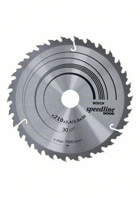 Bosch Sågklinga 210x30x2,6mm 30T Speedline Wood