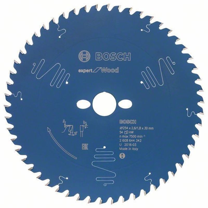 Bosch Sågklinga 254x30mm 80T Expert Wood för fina snitt