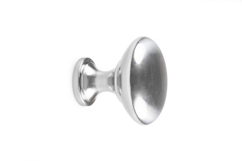 Habo Knopp Amadeus 32mm Borstad krom SB