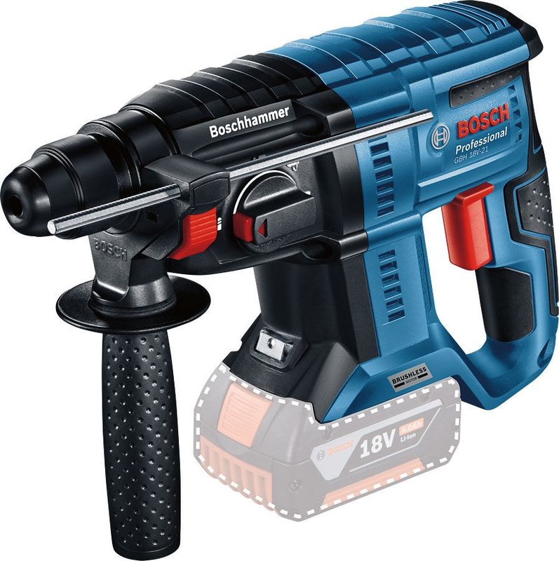 Bosch GBH 18V-21 Borrhammare 18V SDS+ L-BOXX (Utan batterier)