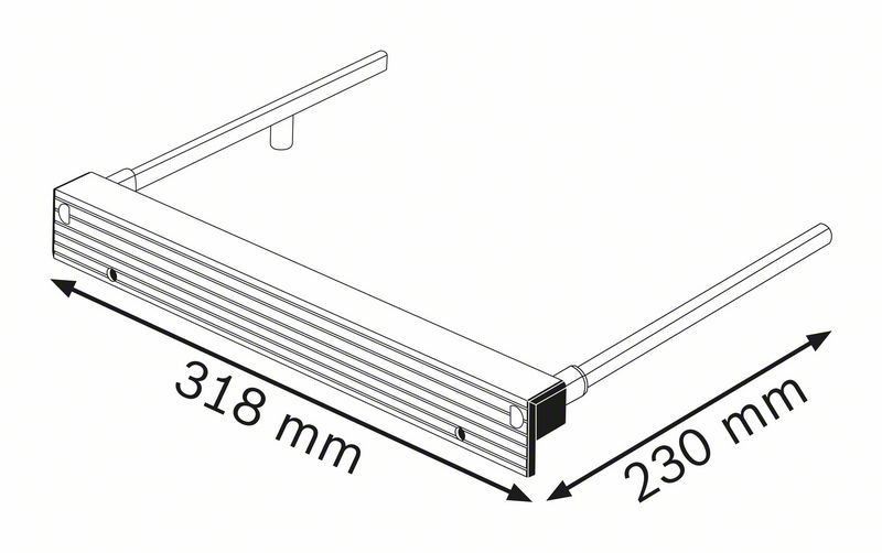 Bosch Parallellskenaa FSN för GKT 55 / 52 GCE