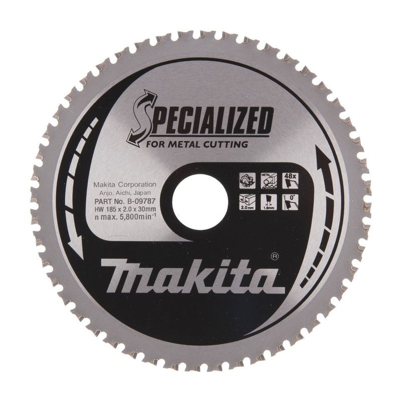 Makita B-09787 Metallkapklinga 185x30x2mm 48T