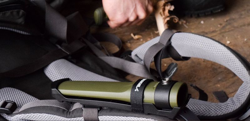 Mora Kansbol Kniv Grön flåslipad med Multi-Mount