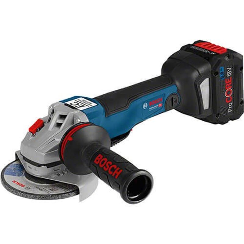 Bosch GWS 18V-10 PC Vinkelslip 125mm (2x5,0ah)
