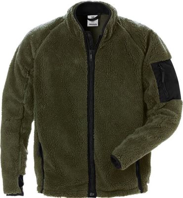 Fristads Pälsfiberjacka 4064 P Militärgrön - Varm, Bekväm & Hållbar