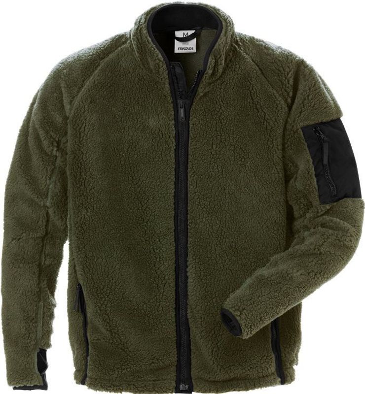Fristads Pälsfiberjacka 4064 P Militärgrön - Varm, Bekväm & Hållbar