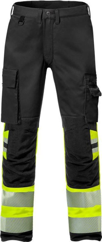 Fristads Varselbyxa stretch 2705 PLU, klass 1 Varsel Gul/Svart C66
