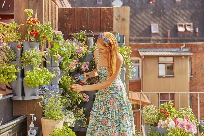 Gardena 13157-20 NatureUp!Bevattningsset Vertikal växthållare,hörnstående (för vattenkran)