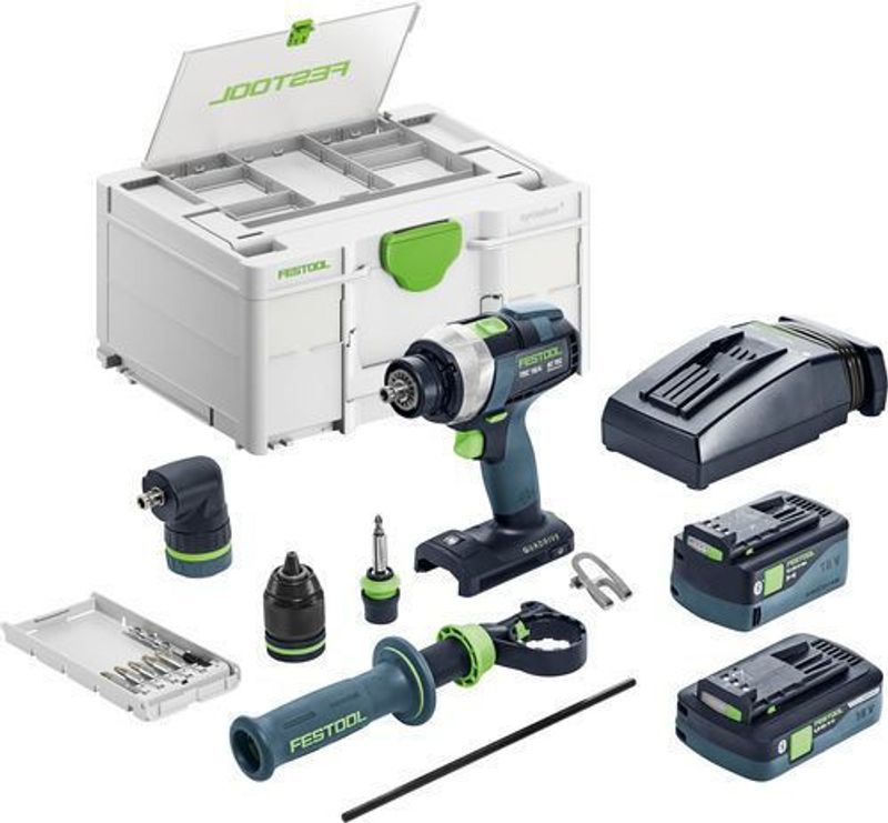 Festool Skruvdragare QUADRIVE TDC 18/4 5,0/4,0 I-Set