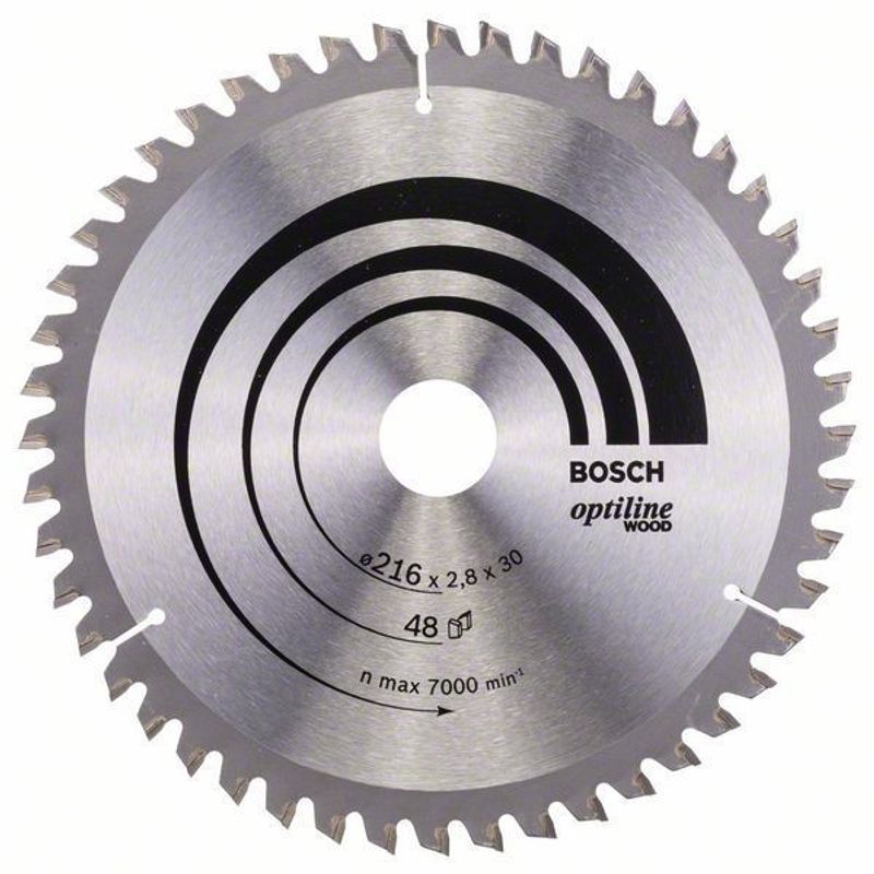 Bosch Sågklinga 216x30mm 48T -5 TRÄ (Fina snitt)