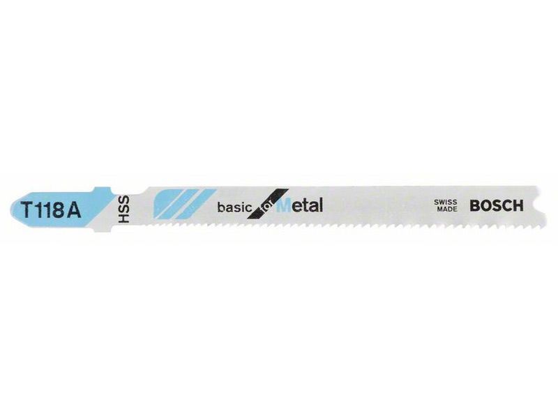 Bosch T118A Sticksågsblad Tunnplåt 1-3 mm (5-P)