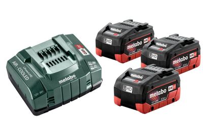 Metabo BAS-SET (3x18V 5,5ah LI-HD batterier + Snabbladdare)