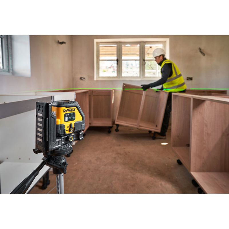 DeWalt DCLE14201GB Kors-/linjelaser Grön