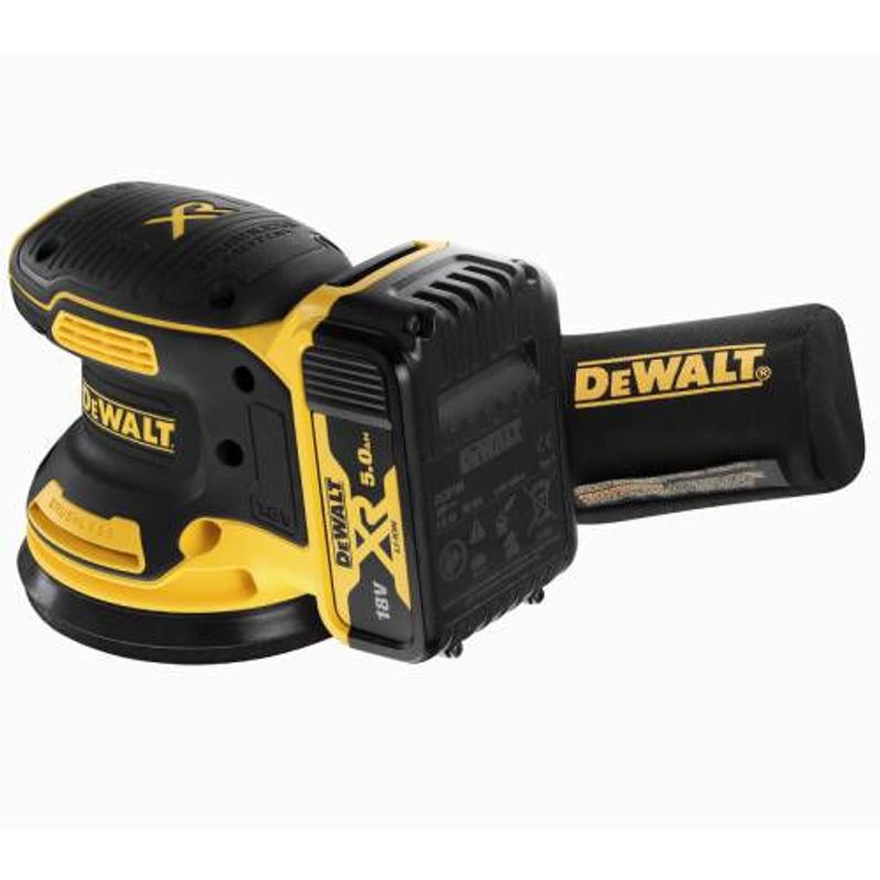 DeWalt DCW210P2 Excenterslipmaskin 18V XR 125mm TSTAK (2x5,0Ah)