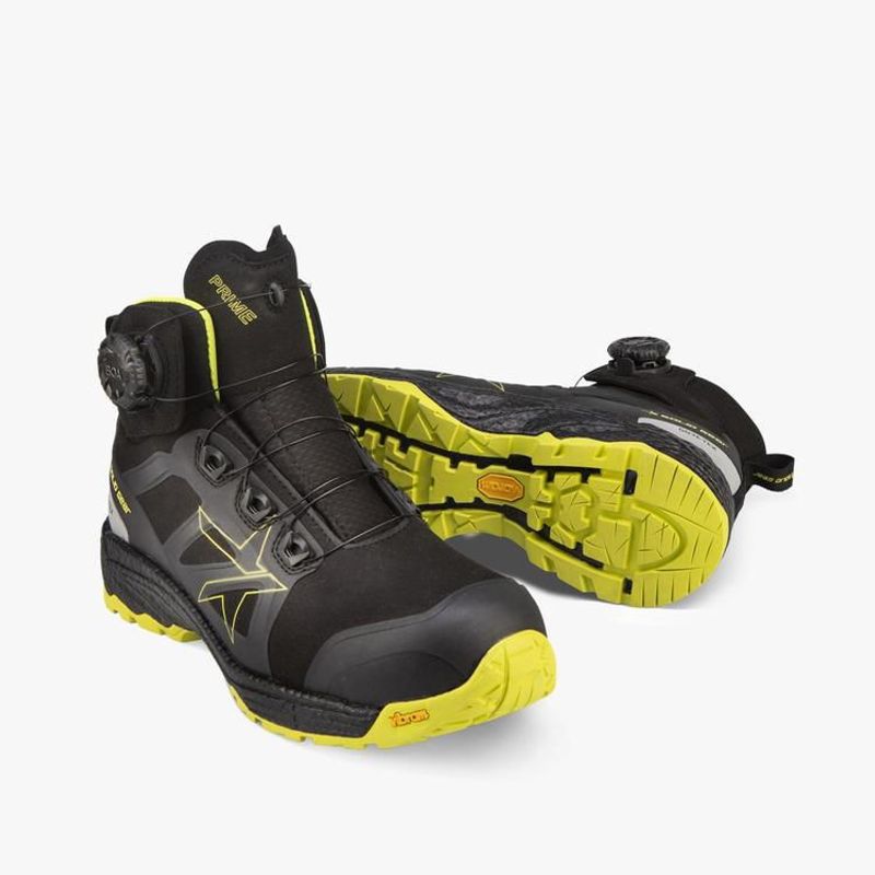 Solid Gear Skyddssko Prime GTX Mid S3 Svart/Gul