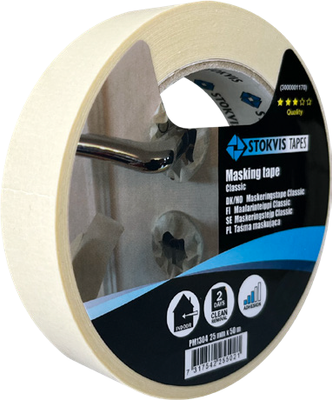 Stokvis 1304 Maskeringstejp Classic 50mm x 50m