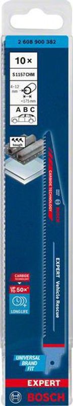 Bosch Expert ‘Vehicle Rescue’ S 1157 CHM tigersågblad 225mm 10st CARBIDE