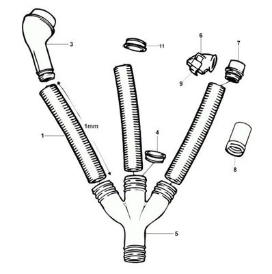 DeWalt Dammutsugssats för klyvsågar (DW744,DW745,DWE7491,DW743,DW742)