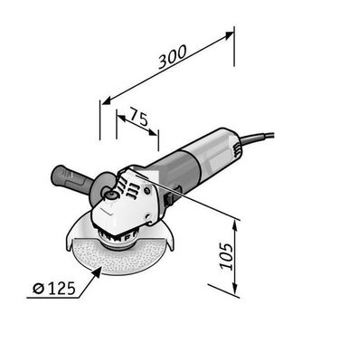 Flex Vinkelslip LE9-11 125 L-boxx